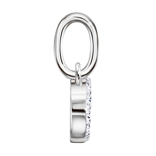 Подвеска из серебра с фианитами