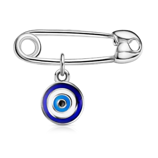 Булавка из серебра с эмалью