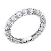 Кольцо из серебра с фианитами