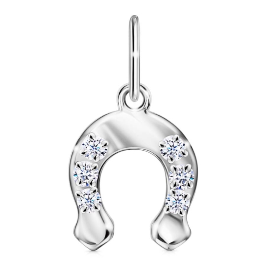 Подвеска из серебра с фианитами 