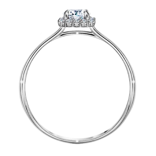 Кольцо из серебра с фианитами