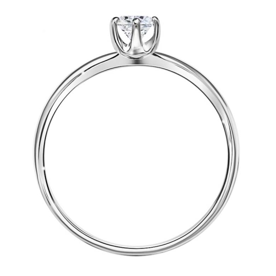 Кольцо из серебра с фианитом