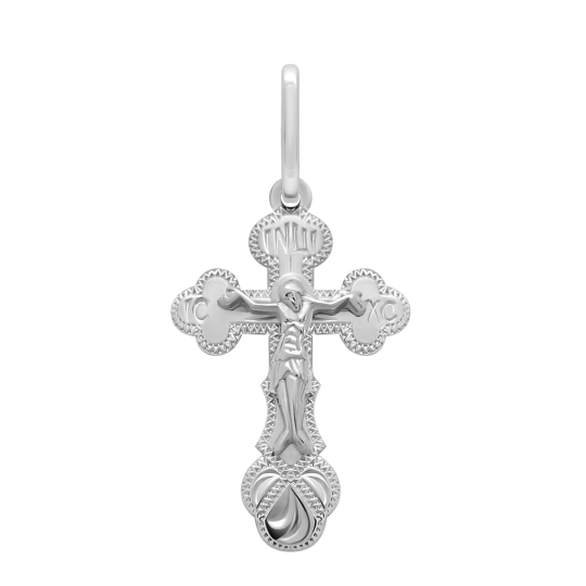 Подвеска-крест из серебра
