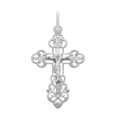Подвеска-крест из серебра