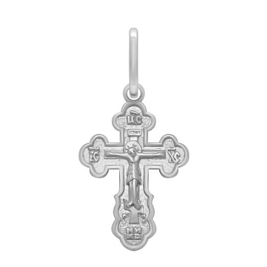 Подвеска-крест из серебра