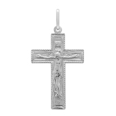 Подвеска-крест из серебра