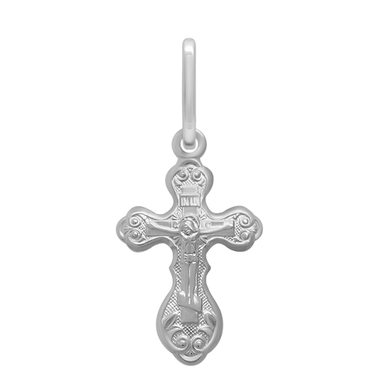 Подвеска-крест из серебра