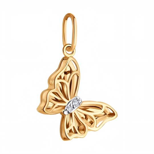 Подвеска из золота с фианитами
