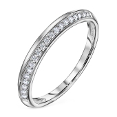 Кольцо из серебра с фианитами