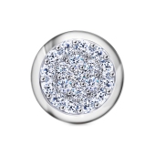 Подвеска из серебра с фианитами