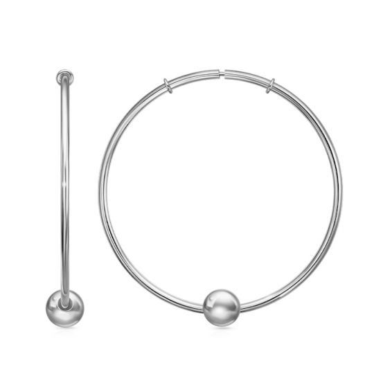 Серьги-конго из серебра