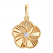 Подвеска из золота с фианитом