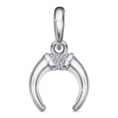 Подвеска из серебра с фианитами