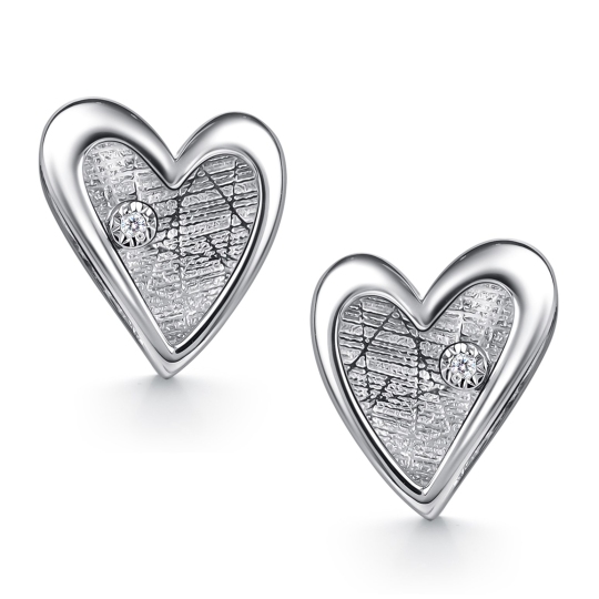 Серьги из серебра с бриллиантами