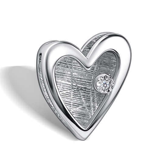 Подвеска из серебра с бриллиантом