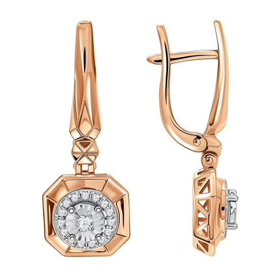 Серьги из золота с бриллиантами