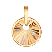 Подвеска из золота с алмазной гранью