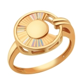 Кольцо из золота с алмазной гранью