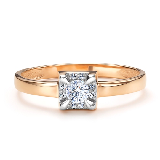 Кольцо из золота с бриллиантами