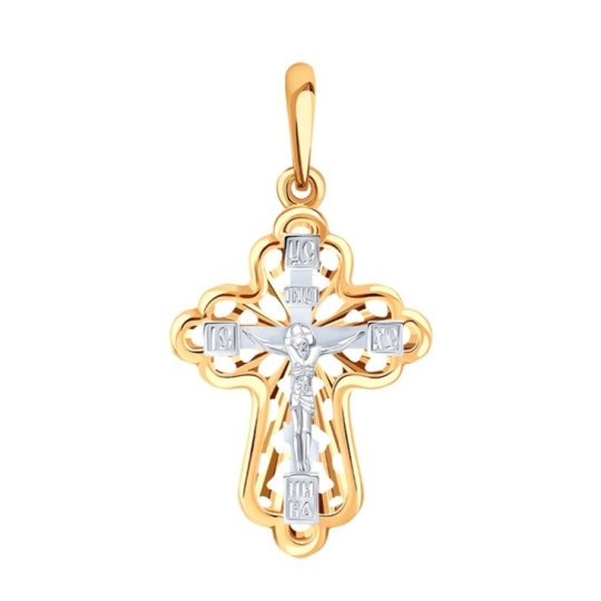 Подвеска-крест из золота