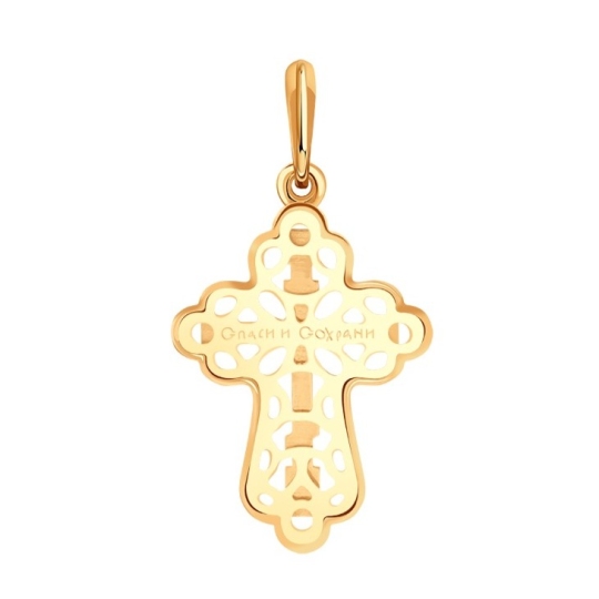 Подвеска-крест из золота