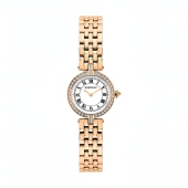 Женские стальные часы с фианитами