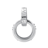 Подвеска из серебра с фианитами