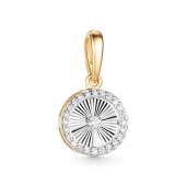 Подвеска из лимонного золота с бриллиантами