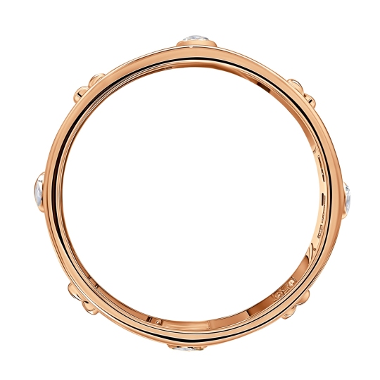 Кольцо из золота с фианитами