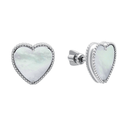 ерьги из серебра с перламутром