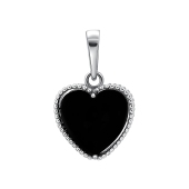 Подвеска из серебра с ониксом