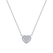 Колье из серебра с фианитами