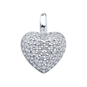 Подвеска из серебра с фианитами