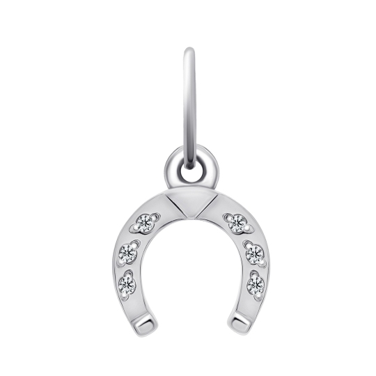 Подвеска из серебра с фианитами 