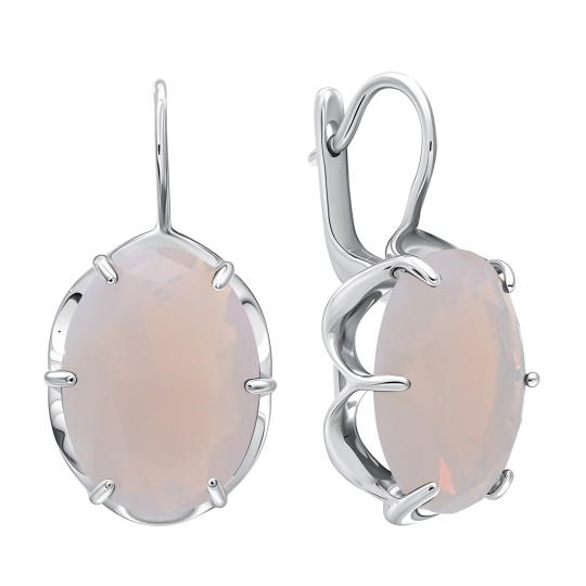 Серьги из серебра с алпанитами