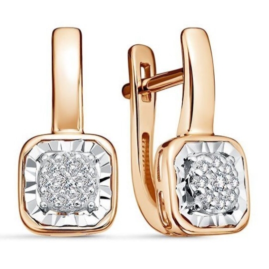 Серьги из золота с бриллиантами