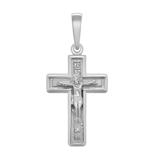 Подвеска-крест из серебра