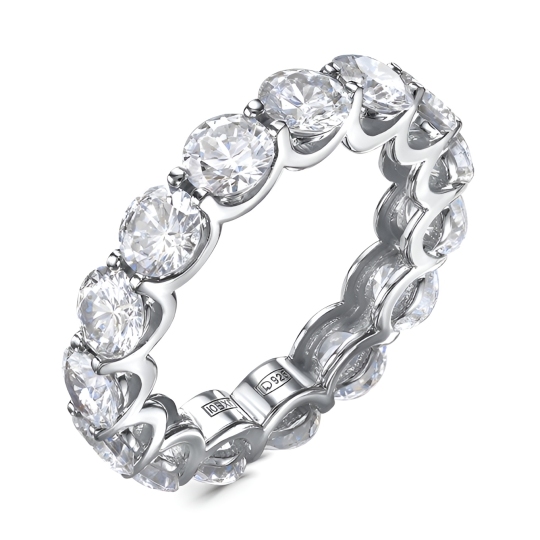 Кольцо из серебра с фианитами