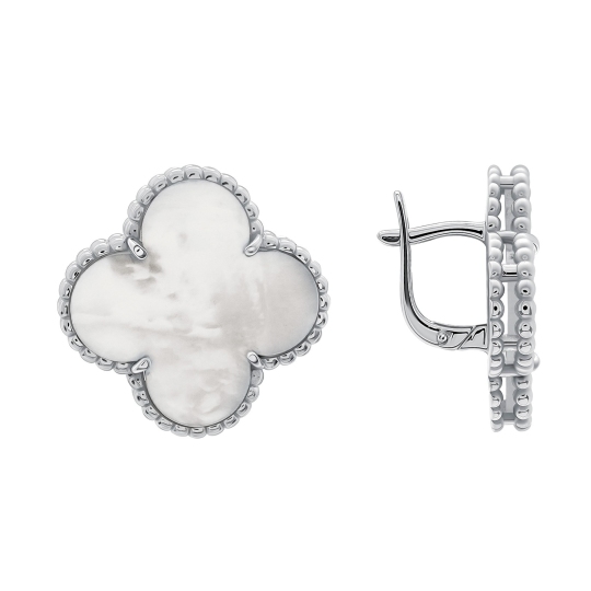 Серьги из серебра с перламутром