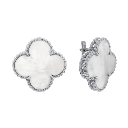 Серьги из серебра с перламутром