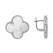 Серьги из серебра с перламутром