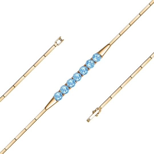 Браслет из золота с топазами Swiss