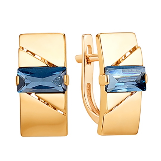 Серьги из золота с топазами London