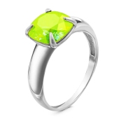 Кольцо из серебра с ювелирным кристаллом