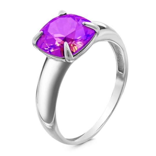 Кольцо из серебра с ювелирным кристаллом