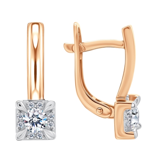 Серьги из золота с бриллиантами