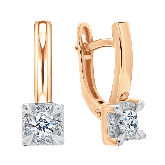 Серьги из золота с бриллиантами