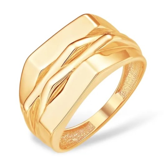 Кольцо из серебра с позолотой