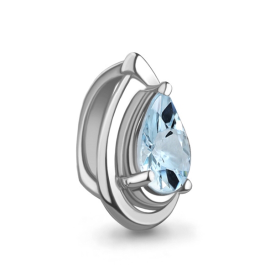 Подвеска из серебра с топазом