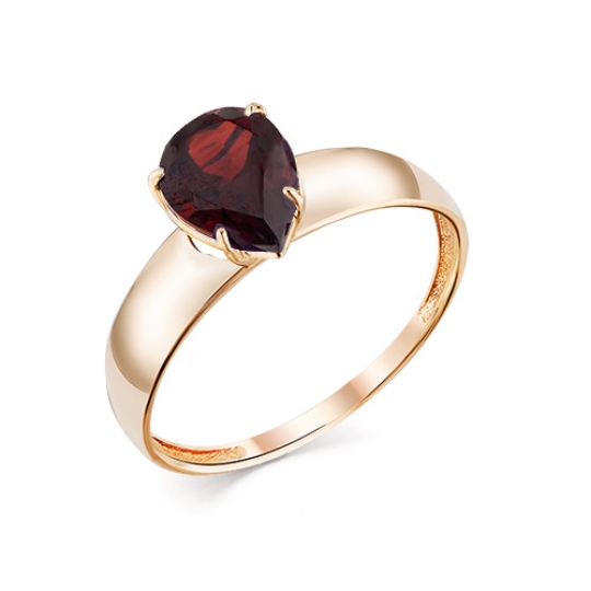 Кольцо из золота с гранатом
